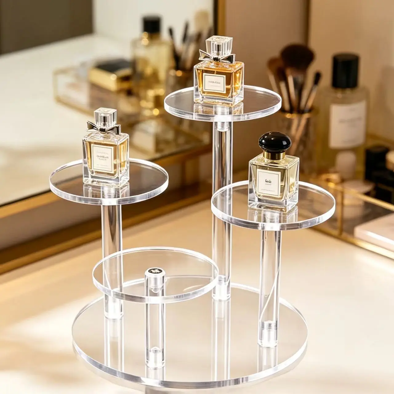 3/4/5 Layer Selling Fashion Temperament High-Grade Cosmetics Perfume Acrylic Jewelry Display Rack