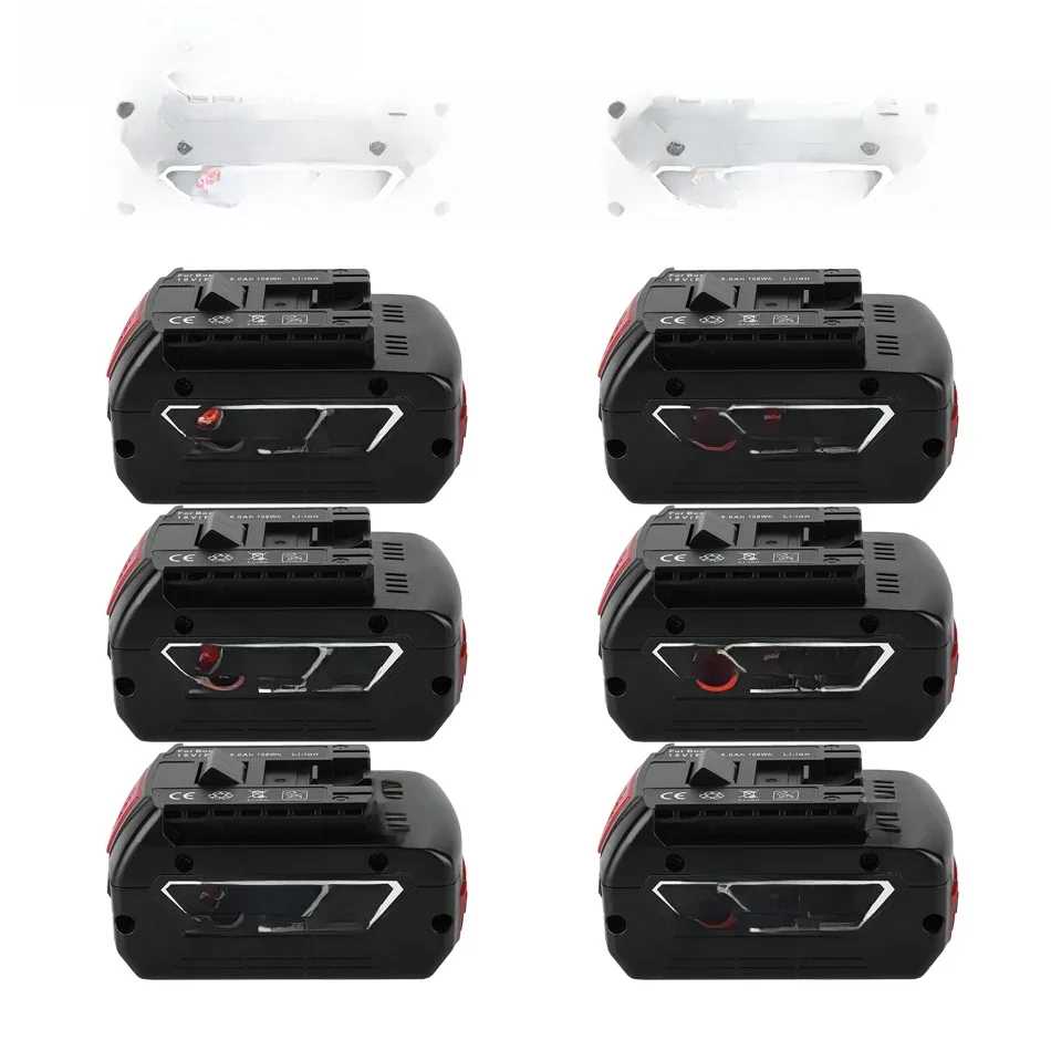 Voor BOSCH 18V 6AH 5Ah LITHIUM-ION BATTERIJ GBA 18V 6Ah 18V Professionele GBA GSR GSB BAT618 BAT609 w/Brandstofmeter - afbeelding 2