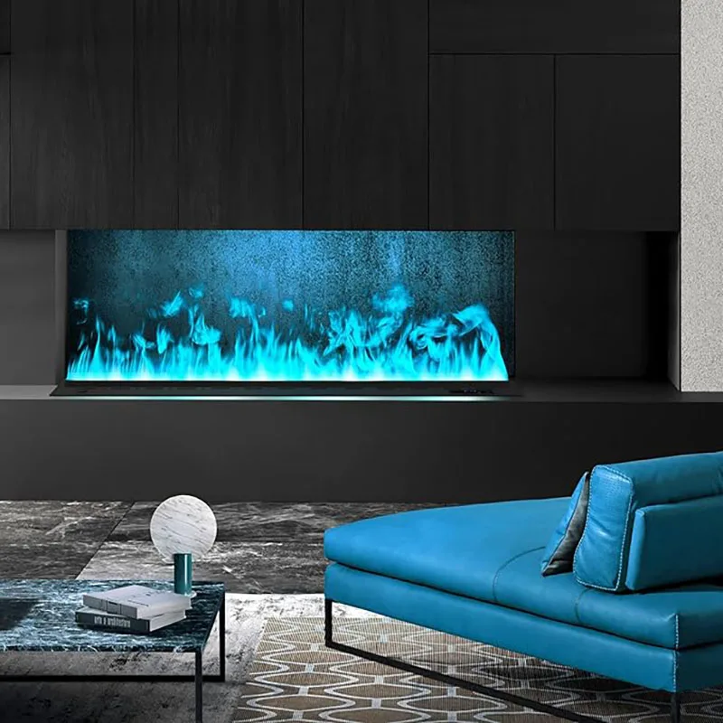 3D atomizing fireplace colored water mist virtual flame 5-year warranty decorative indoor electric fireplace