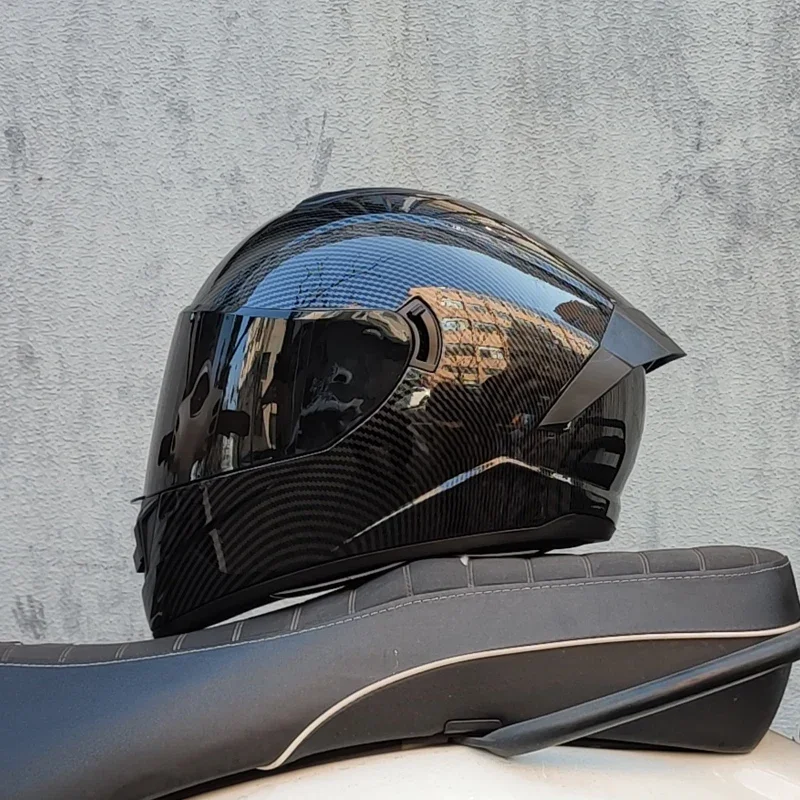 Motorhelmen Voor Mannen En Vrouwen Dragen Dubbele Lens Locomotief Helmen Cascos Para Capacete Da Motocicleta - afbeelding 2