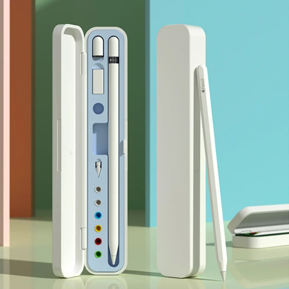 Apple Pencil Stylus, Universal Pencil Storage Box, 2ª Geração, 1 ° iPad Touch, Suporte Portátil, Nib