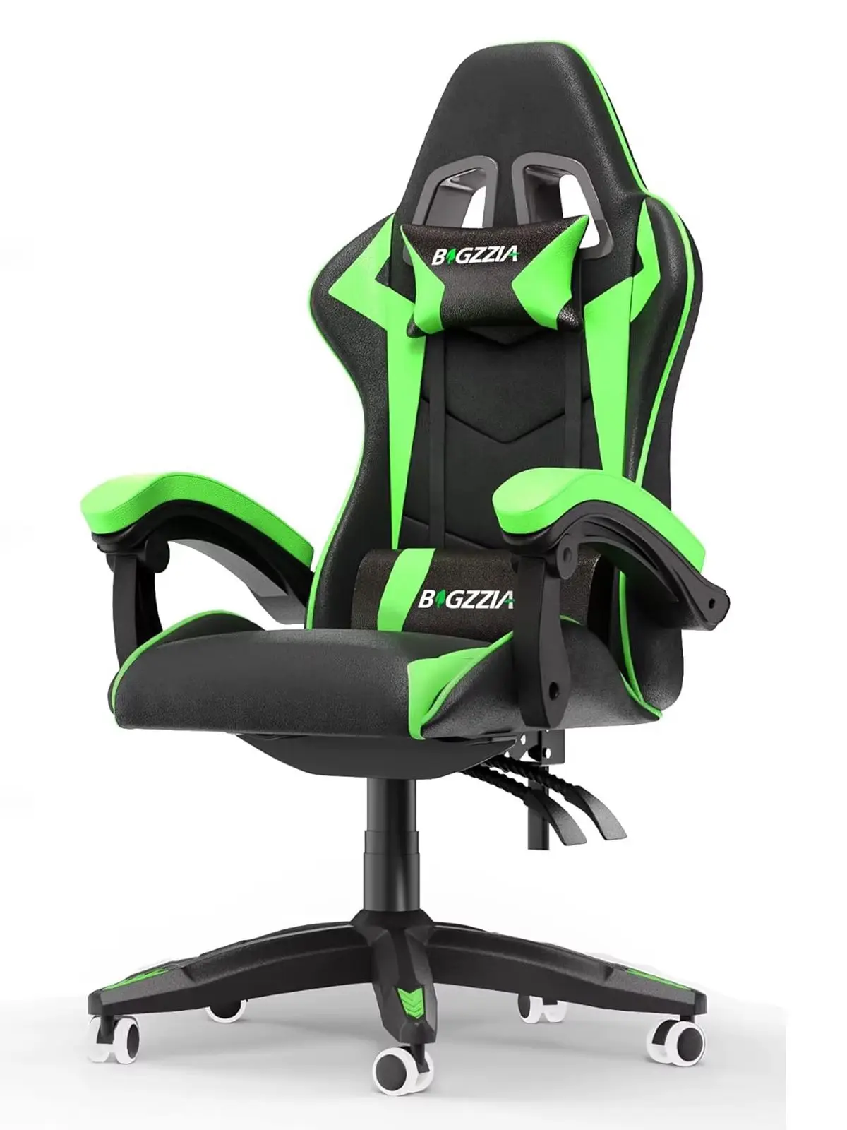 Ergonomischer Gaming-Stuhl, Schreibtischstuhl für PC, atmungsaktiver Gaming-Stuhl mit Kissen, Rückenlehnen-Neigungsunterstützung.
