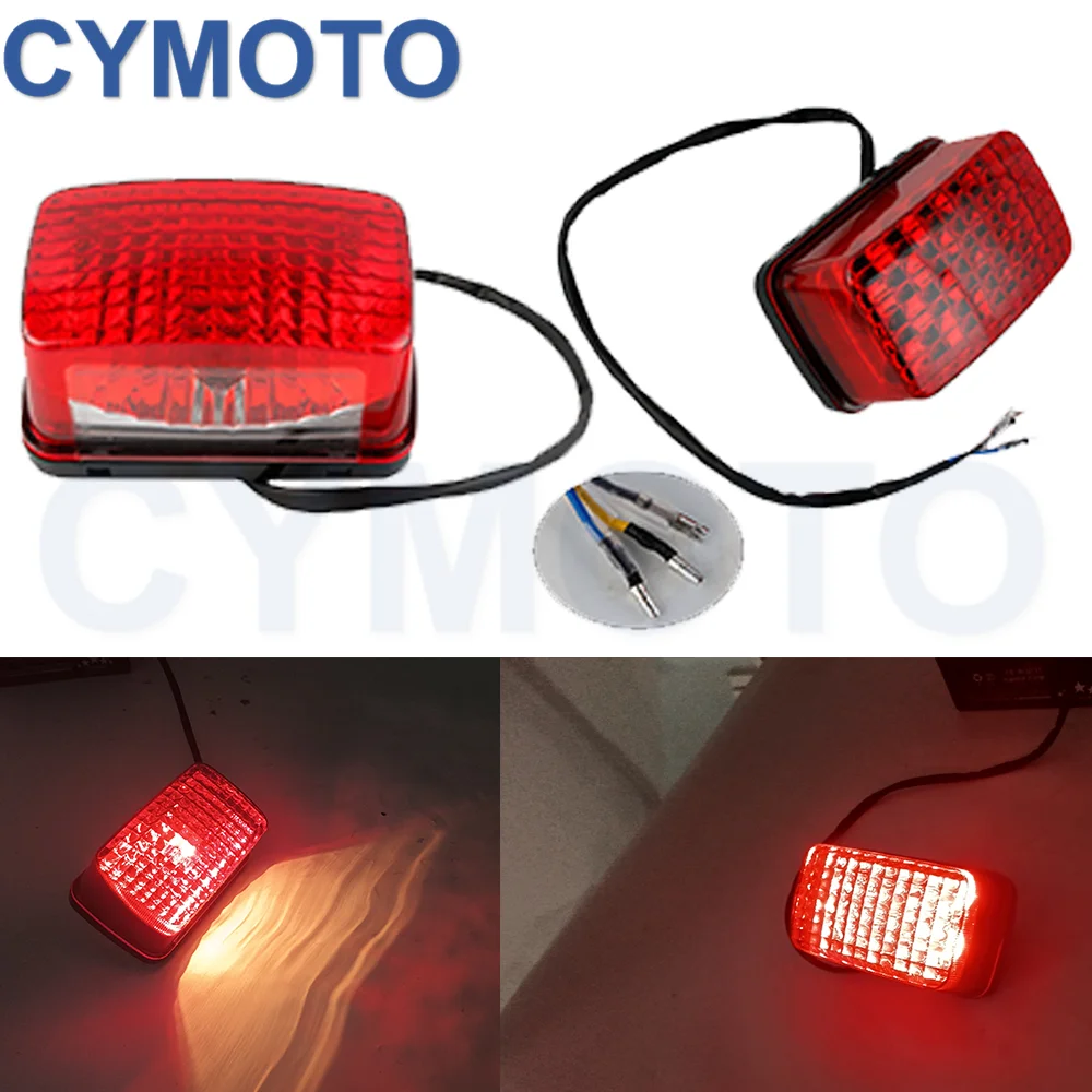 

For Yamaha 2004 YFM40S 2010 YFM40FBHZ 2012 YFM40FBBGR 2011 YFM40FBAL Motorcycle LED Tail Lamp Rear Brake Tail Light 12V Red