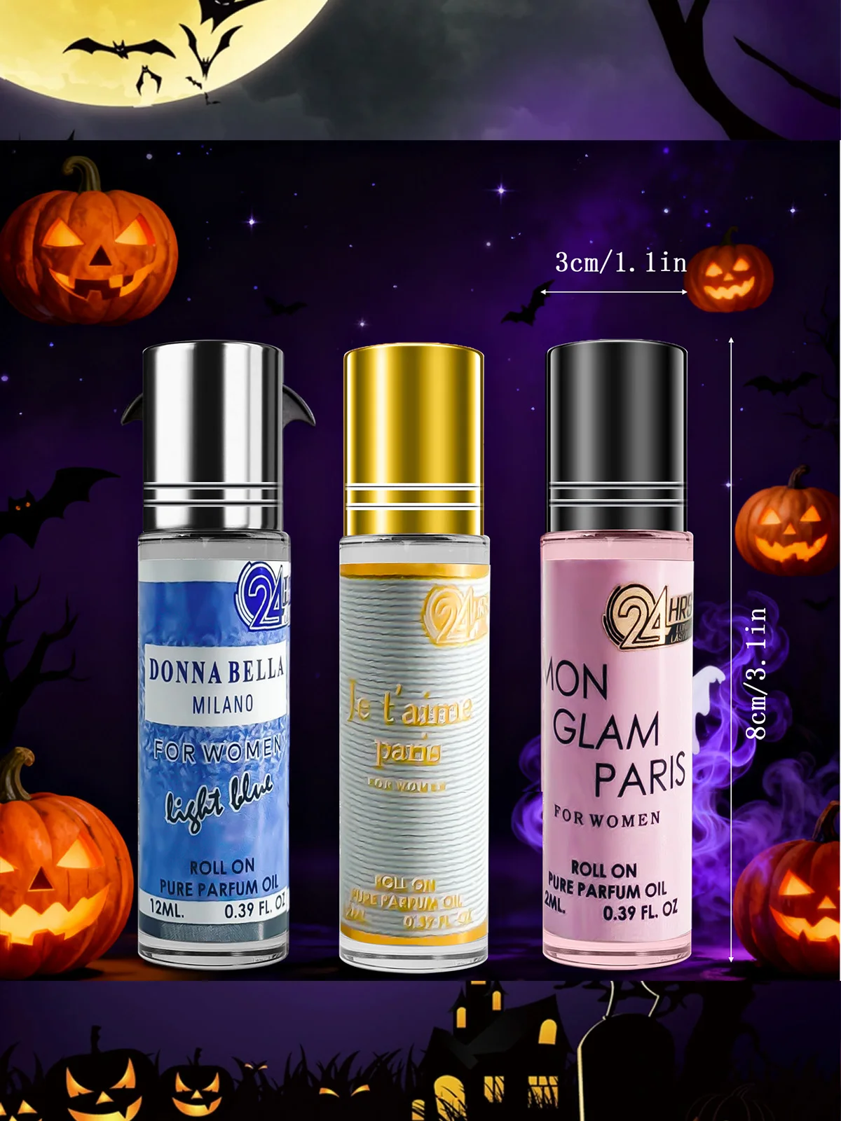 

3 УПАКОВКИ / 36 мл женский валик с ароматом феромонов | Эксклюзивный невидимый подвесной усилитель, притяжение интимного закрытого диапазона