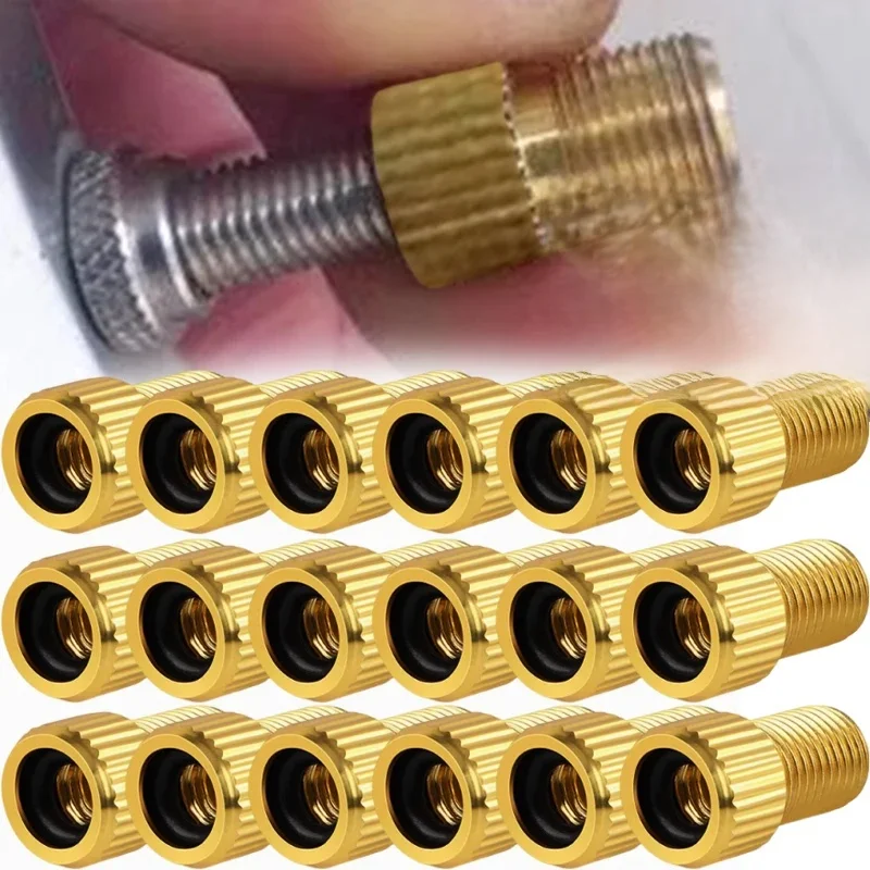 Adaptateur de pompe à Valve de vélo, convertisseur de Valve de vélo Presta à Schrader, buse de conversion, adaptateur de gonflage, accessoires de vélo, 8 à 2 pièces