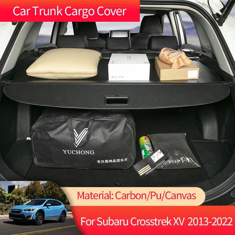 for Subaru Crosstrek XV GP 2013~2022 Auto Trunk Cargo Cover Luggage Storage Rear Boot Tray Security Shielding Shade Accessories