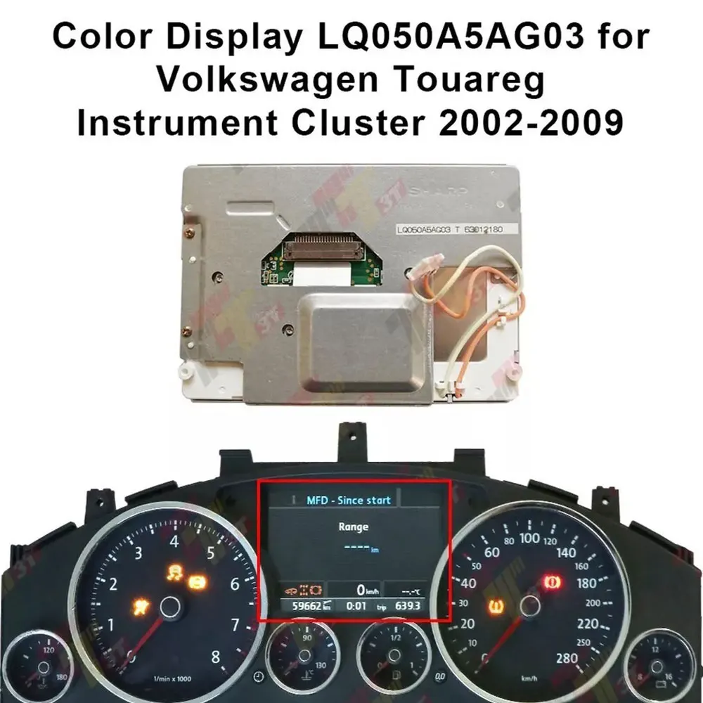 Color Display for VW Phaeton/Touareg, Porsche Cayenne, RUF Dakara Instrument