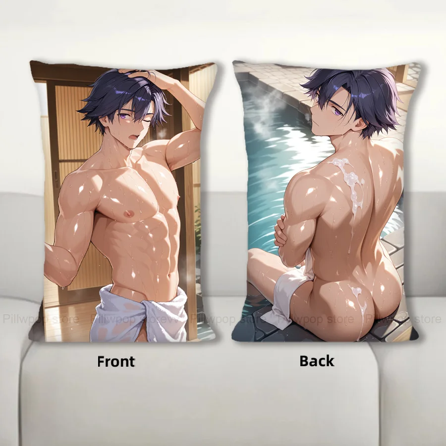 Funda de almohada de cuerpo Dakimakura Anime Rean Schwarzer, cojín para sofá, funda de almohada con estampado de doble cara, 40x60cm