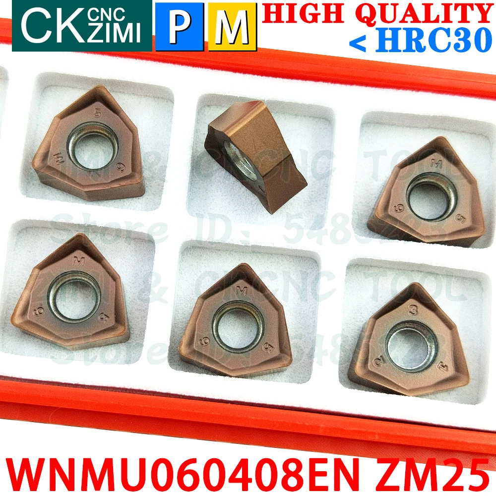 WNMU060408EN ZM25 WNMU 060408 EN ZM25 คาร์ไบด์ Fast Feed มิลลิ่งแทรก WNMU060408 CNC Indexable Heavy ตัดมิลลิ่งเครื่องมือ