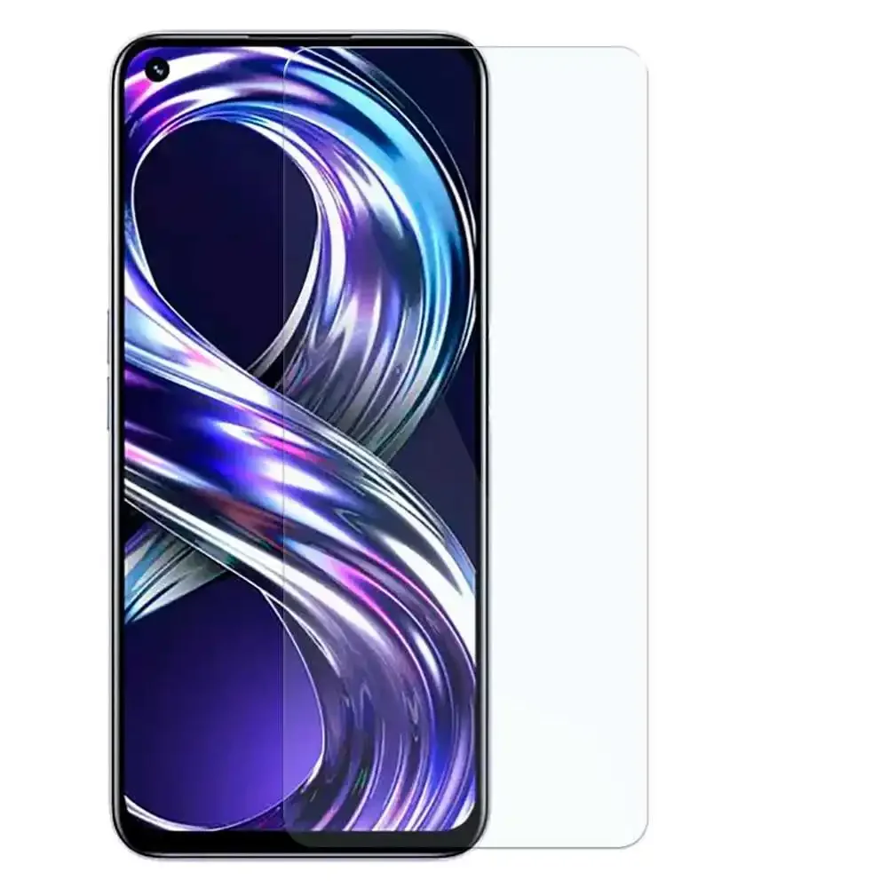 Protetor de Tela de Vidro Temperado Premium, Compatível com Realme 8i, Narzo 50, 4G Flat, 9H, 2.5D,