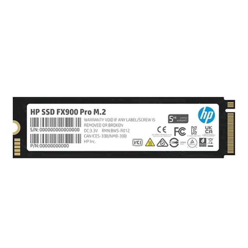 HP SSD FX900 Pro M.2 NVMe Gen4 2TB Storage Device