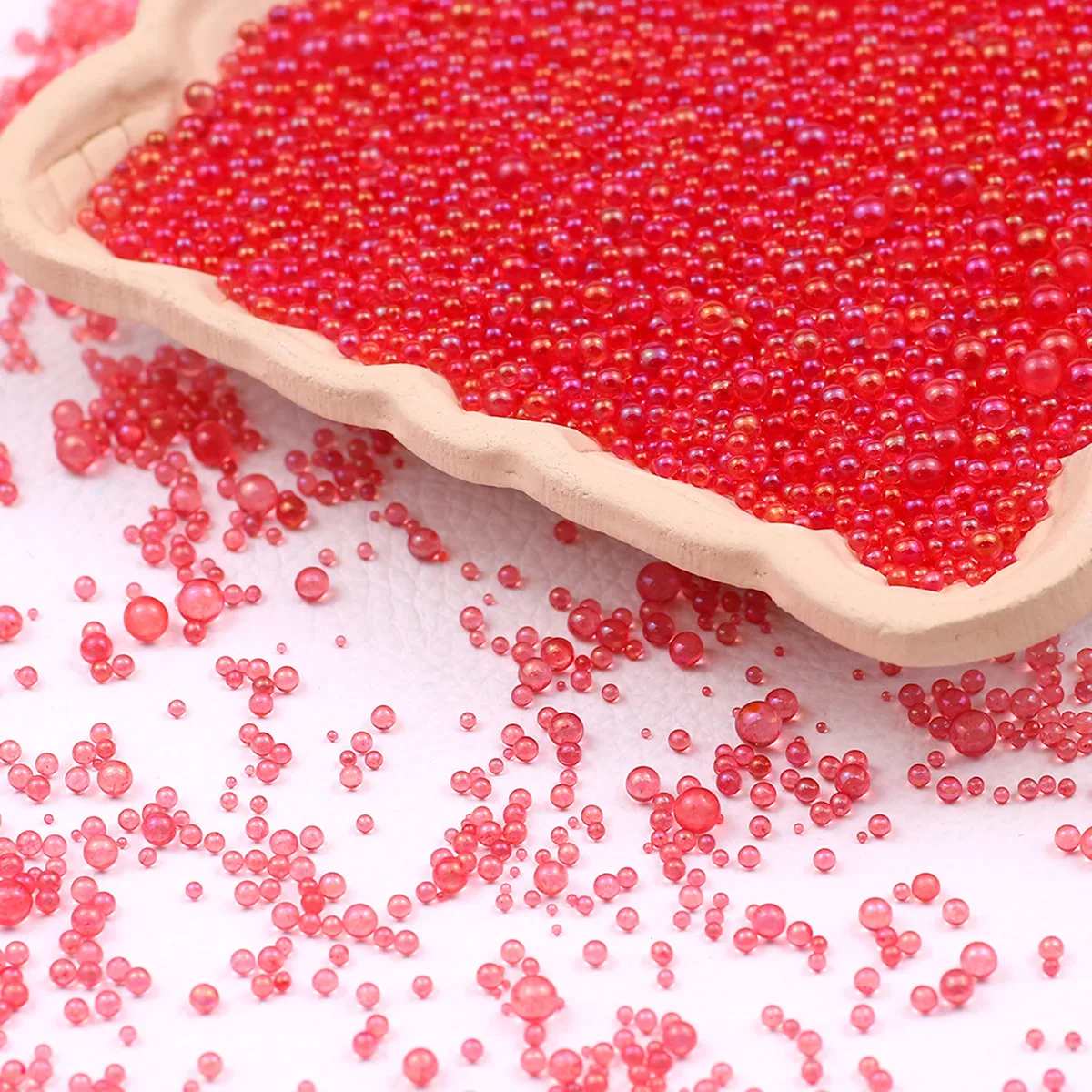 

Красные 0,8-4 мм без отверстий круглые акриловые бульбашки стеклянные бусины-разделители свободные бусины для изготовления ювелирных изделий серьги DIY аксессуары для браслетов