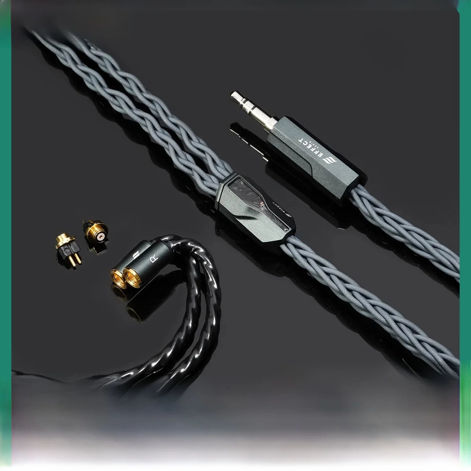 Efekt Audio Signature Series II Eros S II 8-przewodowy kabel słuchawkowy 2-pinowe 0,78 ConX Wymienne złącze Profesjonalny kabel IEM — zdjęcie produktu 7