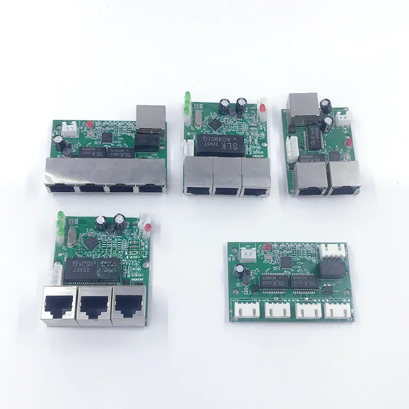 Mini PCBA 4/5 porty Networkmini moduł włącznik ethernet 10/100Mbps 5V 12V 15V 18V 24V — zdjęcie produktu 7