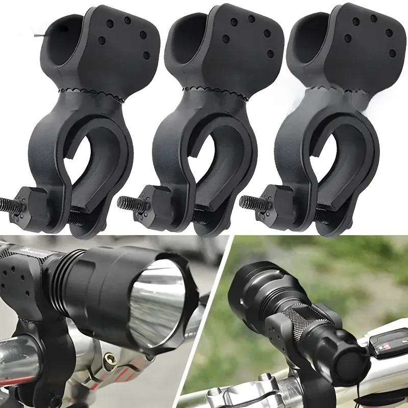 AliExpress 360 Degree Bicycle LED Flashlight Mount Holder for Bicycle Bike Torch Clip Clamp Support Bicycle Light Holder Bicycle Accessorie