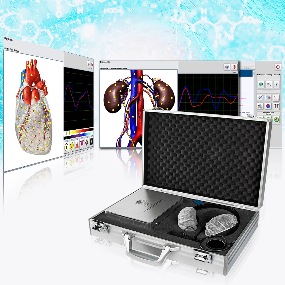 Portable Bioresonance Diagnosis Metatron Hunter 4025 Metapathia 8D 25D NlS Health Analyzer Therapy Machine Biofeedback Body