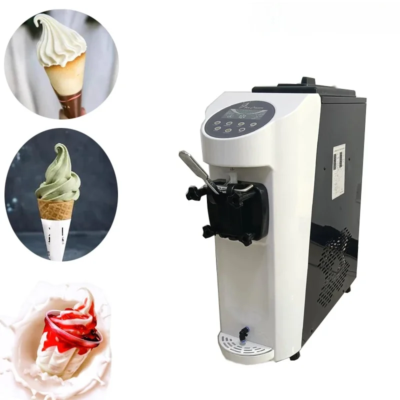220V Machine Ice Cream Fully Automatic Mini Fruit Ice Cream Maker  Commercial Electric DIY Kitchen Cream Makers For Playground