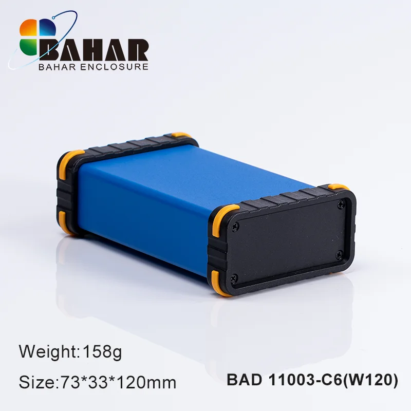 Aluminum Enclosure Wire Junction Box Instrument Shell Battery Case Model BAD11003 DIY Amplifier Enclosure Power Supply Box