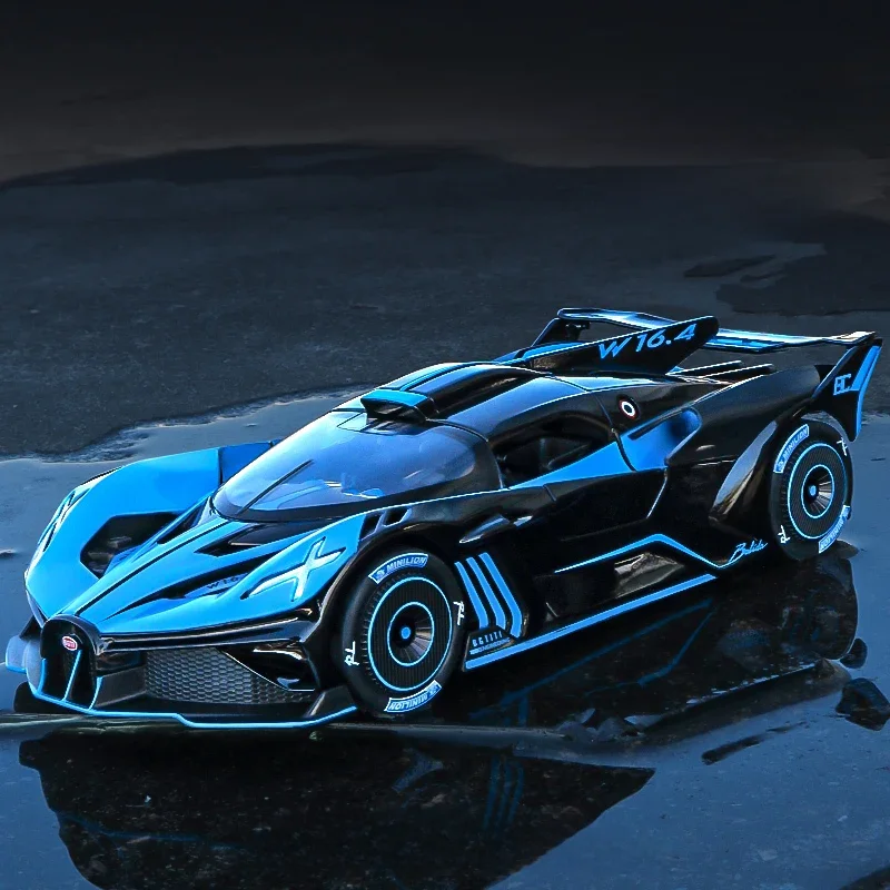 1:24 Bugatti Bolide Alloy Model samochodu sportowego Diecasts metalowa zabawka pojazdy Model samochodu wysoka symulacja kolekcja zabawka dla dzieci prezent — 2