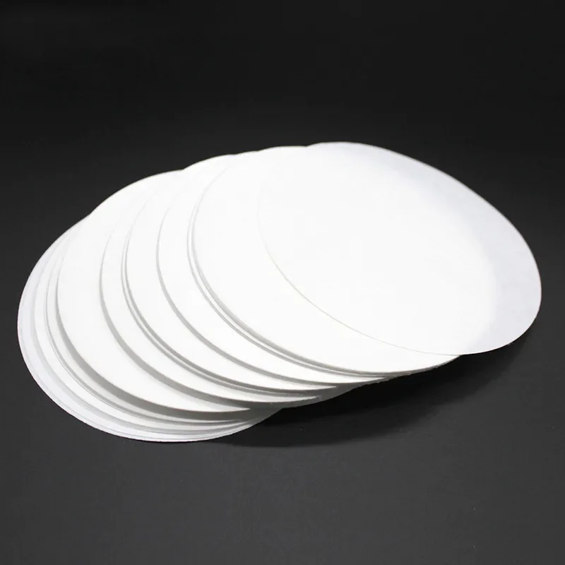 100 SZTUK/worek 7cm Papier filtracyjny laboratoryjny Okrągły jakościowy papier filtracyjny Średnio szybki lejek Papier filtracyjny — zdjęcie 2