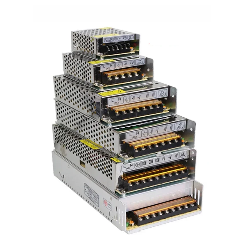 VUSUM Verlichting Transformator AC110V-220V naar DC 5V 12V 24V 48V Voeding Adapter 2A 5A 10A 15A 20A 30A LED Strip Schakelaar Driver - afbeelding 2