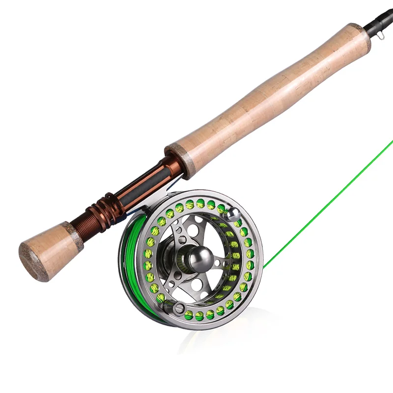 Goture 2.7M 3M Fly Fishing Rod Combo with Fly Line Lures Reel #5/6 #7/8 Fly Rod