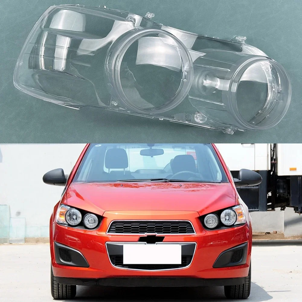 Dla Chevrolet Aveo 2011 2012 2013 przedni reflektor przezroczyste klosze lampy maski osłony reflektorów klosz soczewki z pleksi — zdjęcie 2