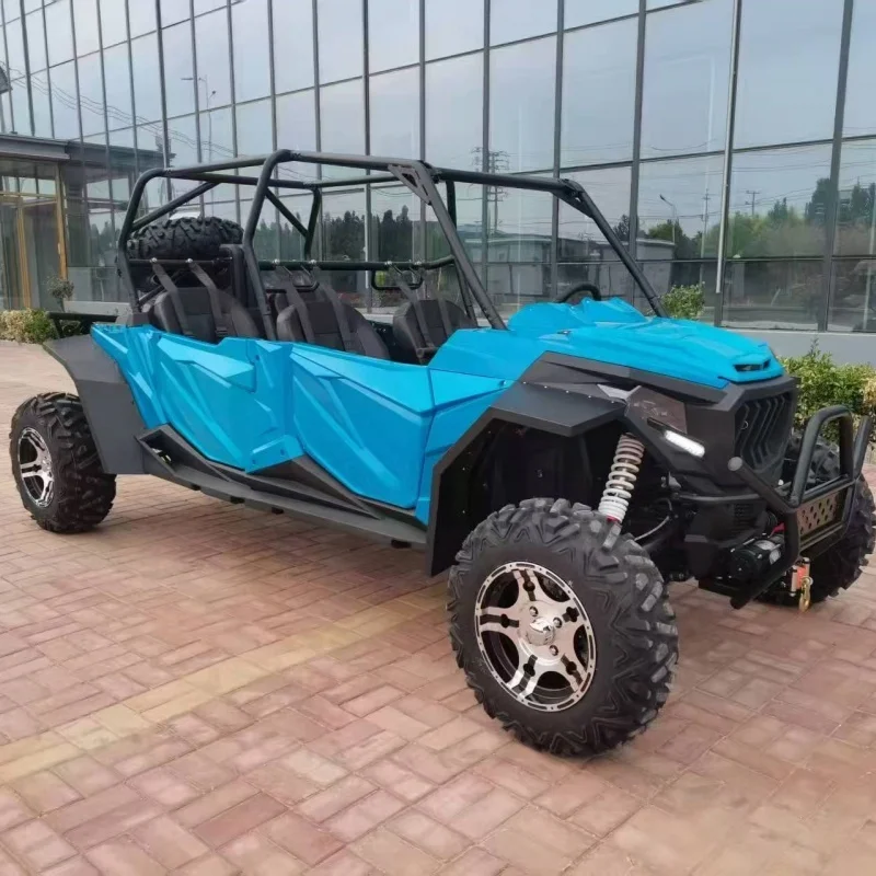 UTV 4x4 800CC Double Rows Four Seaters CVT Infinitely Variable Speed Suitable for Camping Traveling Family Outdoor Play