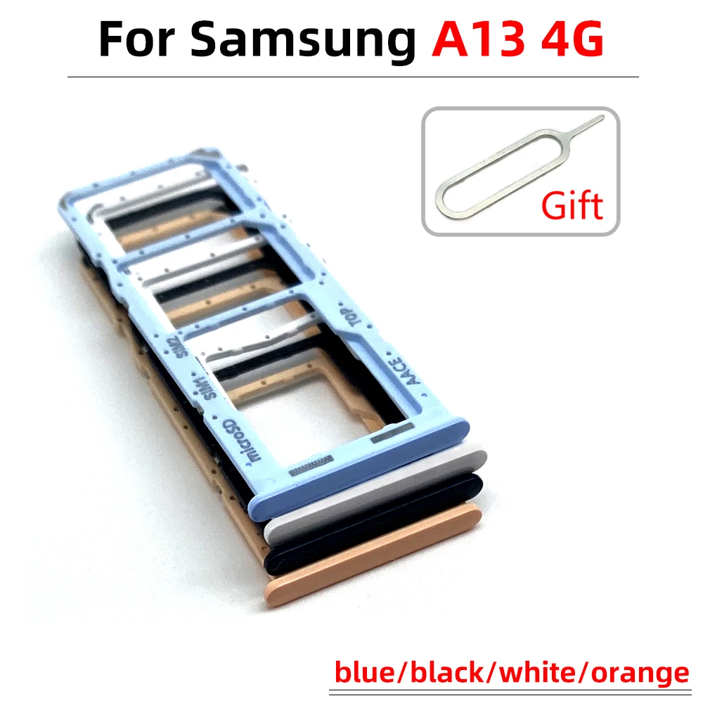 Bandeja SIM de Doble tarjeta SIM, soporte de ranura, adaptador de enchufe para Samsung A13 4G, piezas de reparación de teléfono móvil, 1 ud.