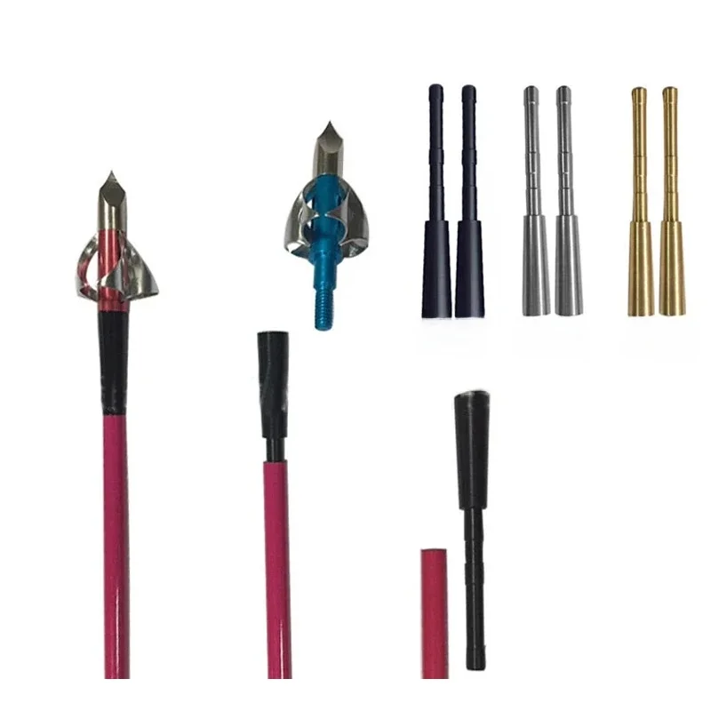 Arrow Insert Connector Fit ID 4.2mm Arrow Shaft Archery DIY Arrowhead Adapter Points Insert Connector