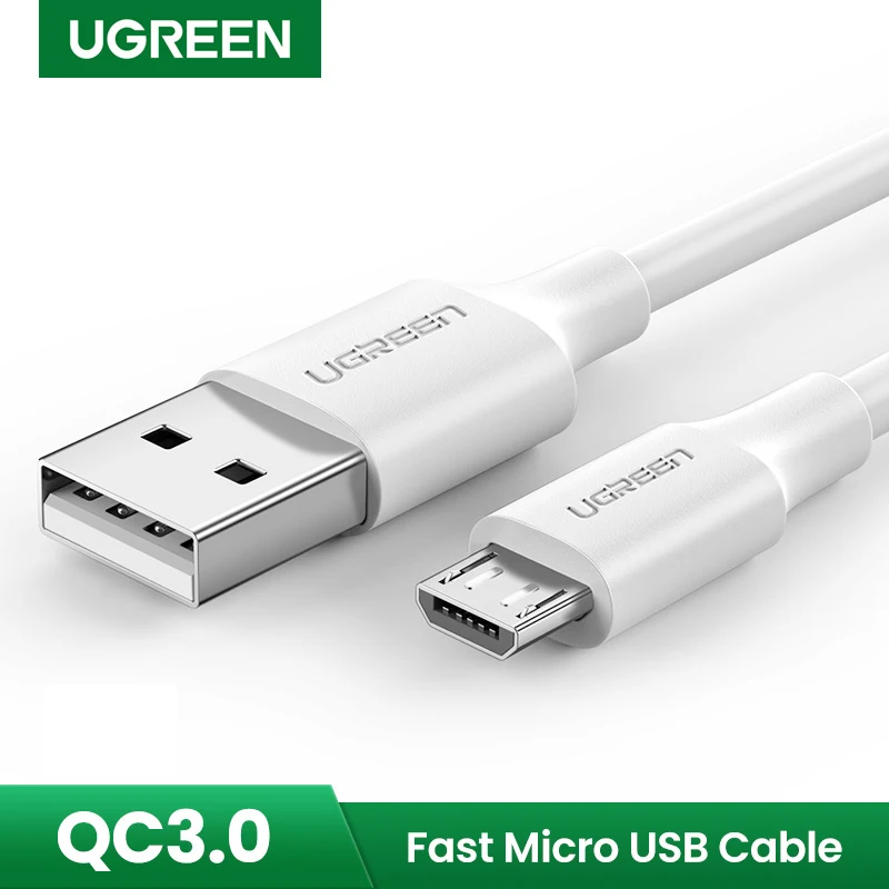 UGREEN Micro USB Cable 3A Fast Charging USB Charger Cable Mobile Phone Charging Cable for Xiamo Huawei HTC Android USB Wire