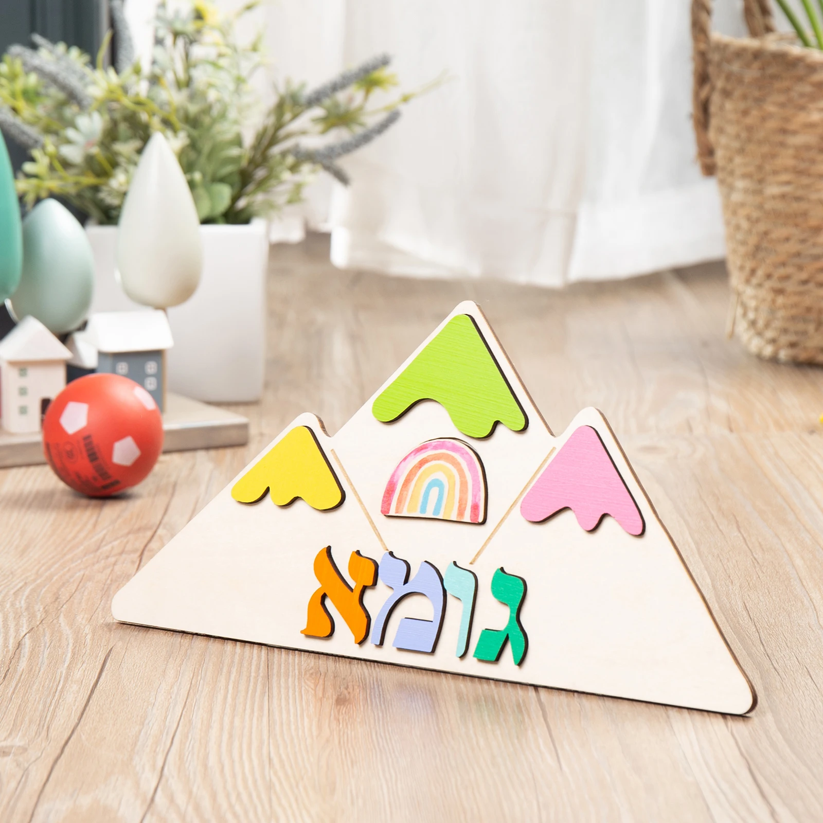 

Personalized Hebrew Custom Name Puzzle Creative Wooden Name Toddlers Newborn Girl Christmas Gifts for Baby