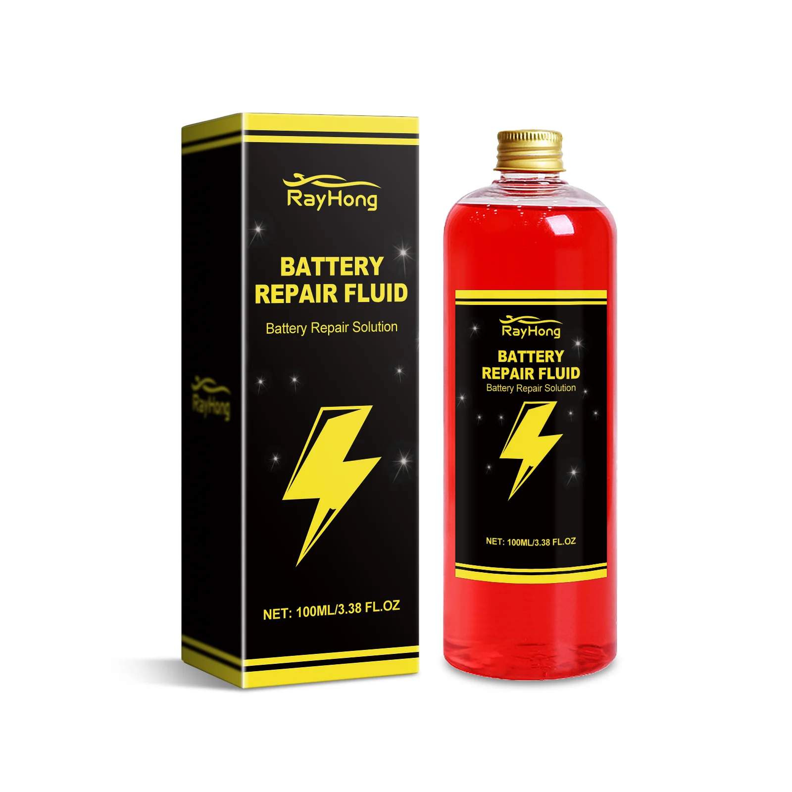 Rayhong-Réparation de batterie de voiture, nettoyage des Émirats arabes unis, durée de vie accrue, SAP, perte de puissance d'électrocar, liquide de restauration de batterie, 100ml