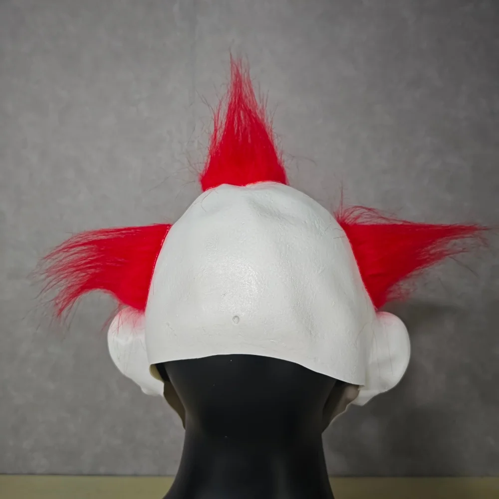 Máscara de palhaço sorridente halloween cosplay festa horror palhaço traje adereços engraçado palhaço carnaval cabeça capa para fotografia fotográfica