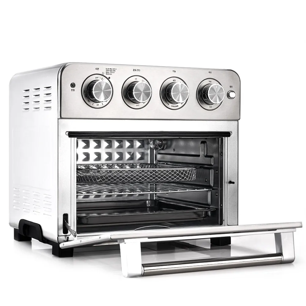 مقلاة هوائية للفرن سعة 23 لتر من الفولاذ المقاوم للصدأ سعة كبيرة مقلاة هوائية منزلية من نوع الفرن #5