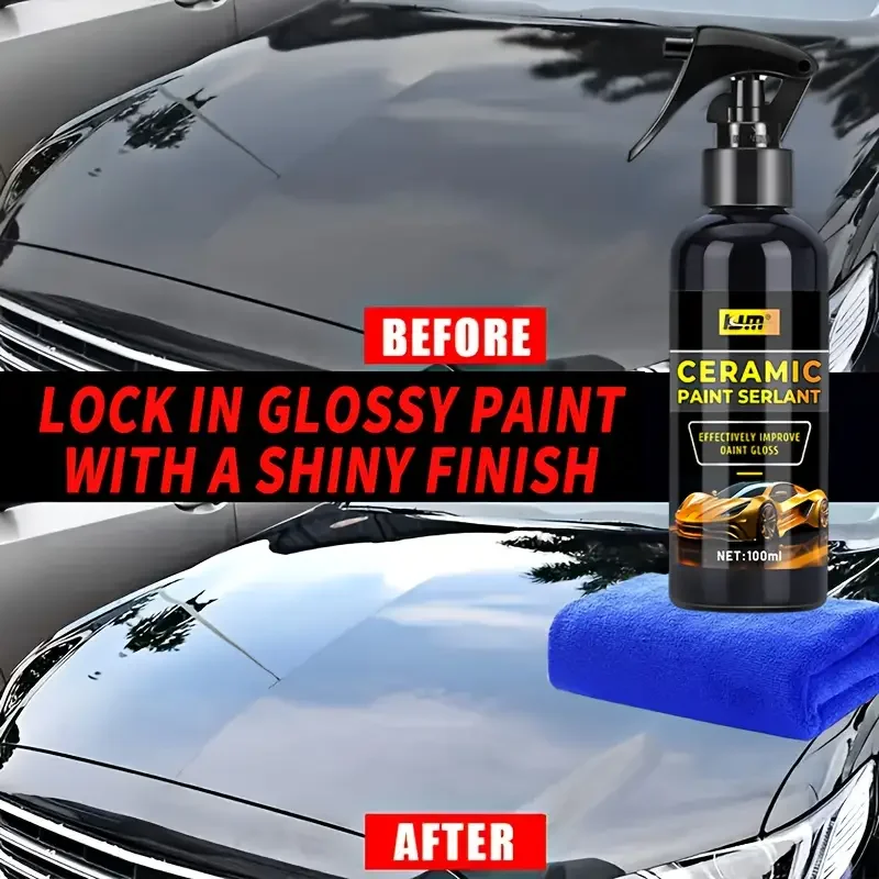 Ultimate Shield Ceramic Coating - Polishing and Waxing Kit, Provides Superior Protection, and Long-Lasting Shine - Easy to Use