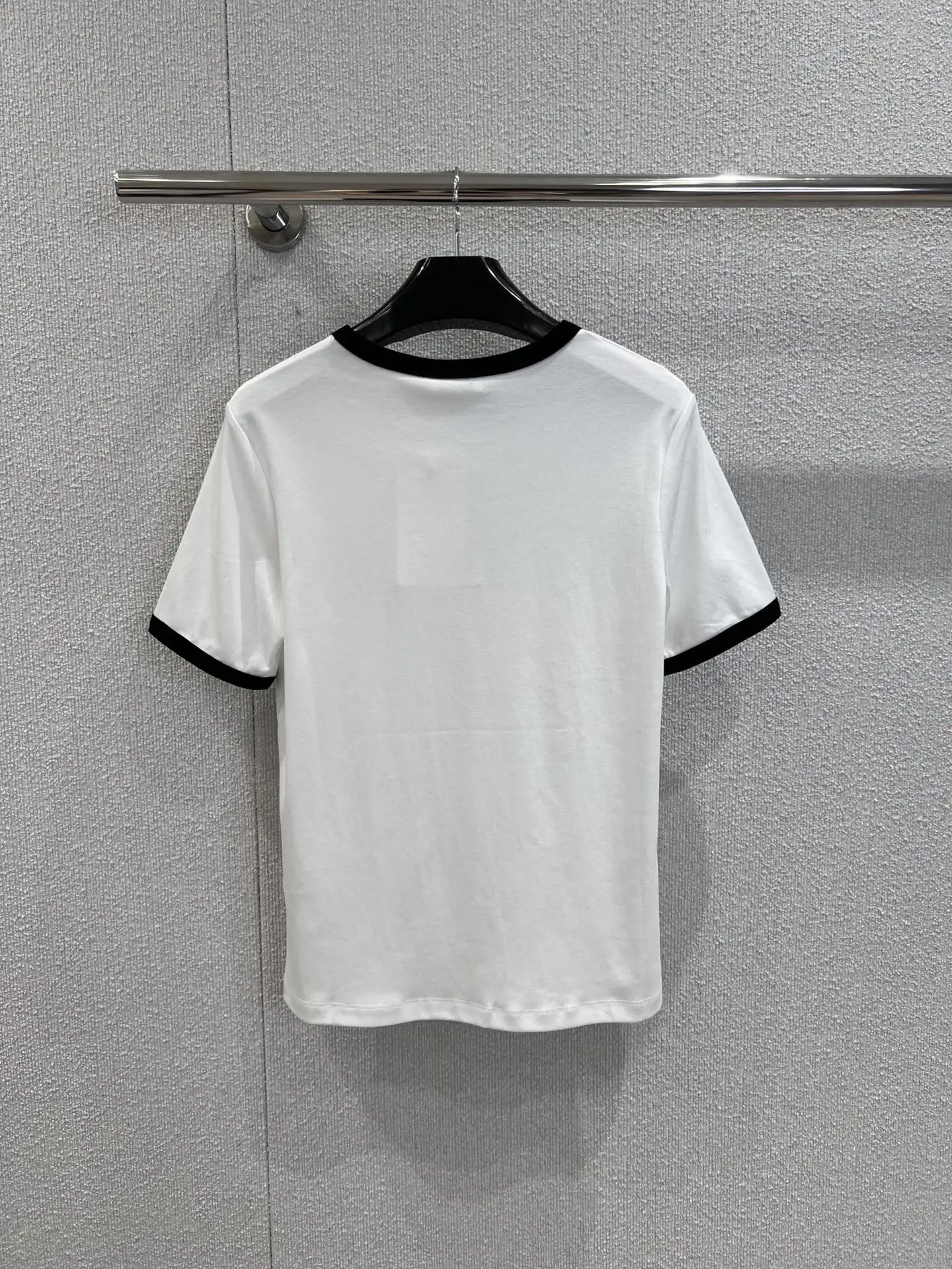 

Simple Retro Letter Printed Round Neck Short Sleeved T-shirt