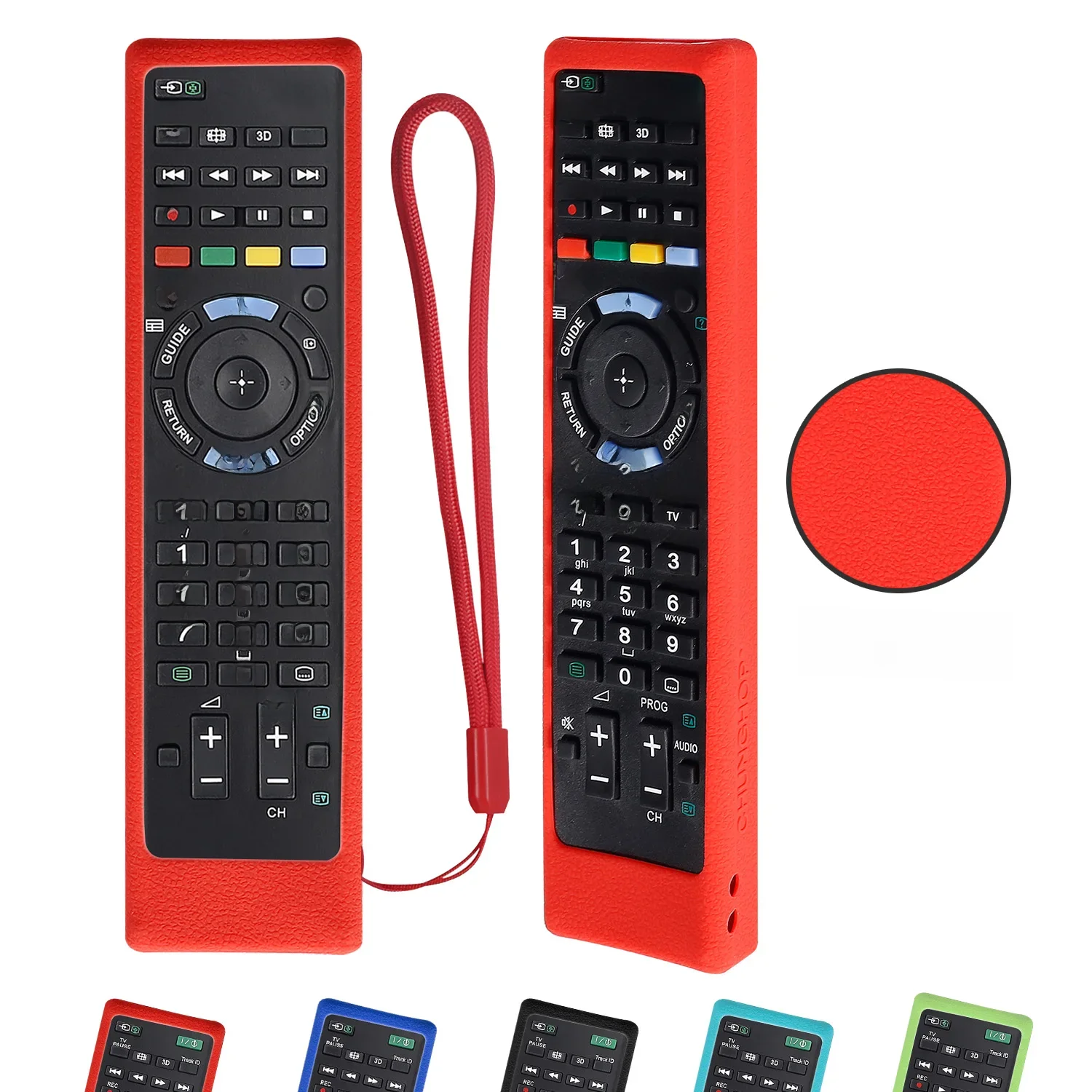 Housses de télécommande TV pour Sony RM-ED052 RM-ED050 RMT-TX200C RMT-TX100D RM-ED053 RM-ED060 RMF-TX300C, étuis en Silicone antichoc
