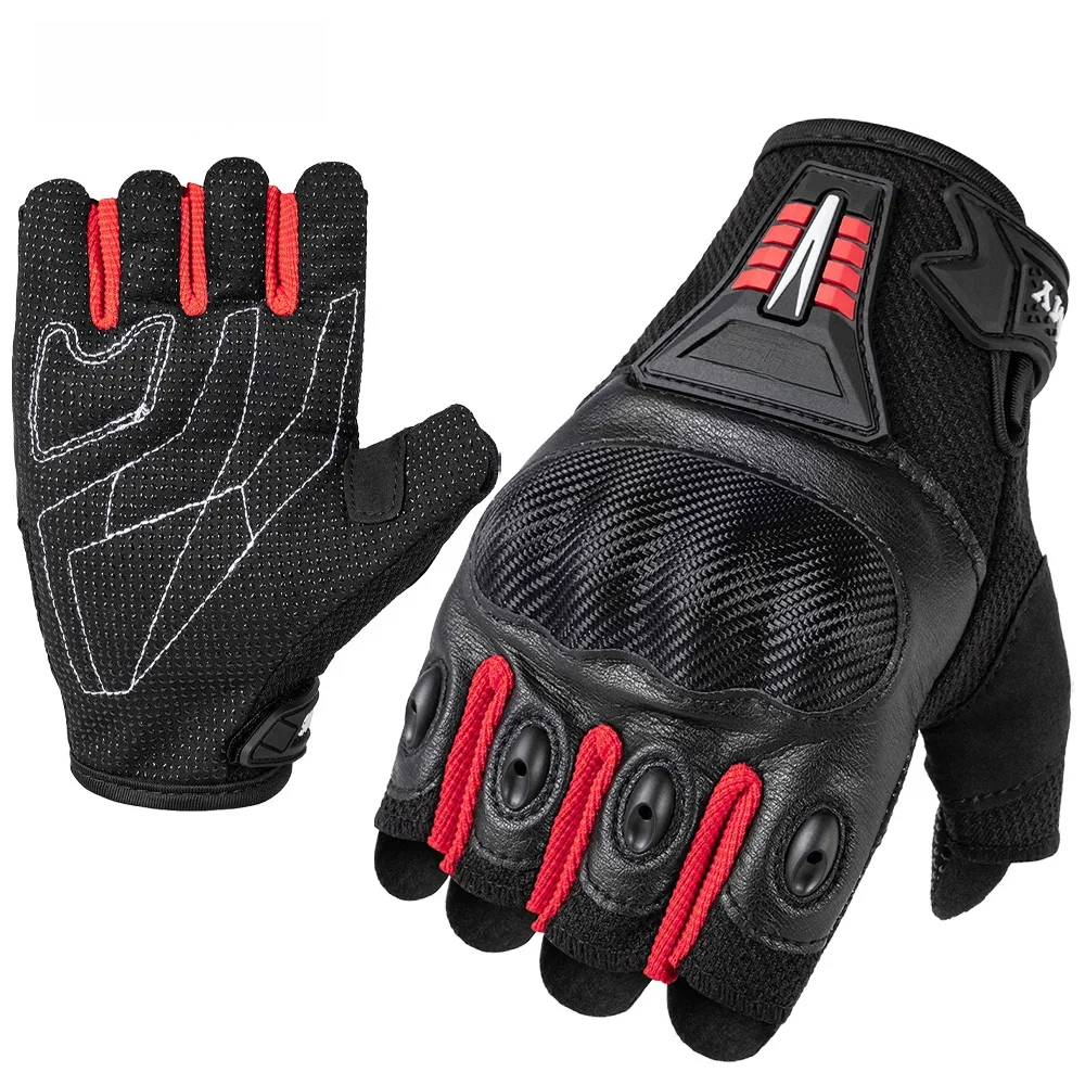 AliExpress SUOMY Summer Men Half Finger Motorcycle Gloves Women Red Non-slip Motocross Racing Fingerless Gloves Moto Biker Cycling Gloves
