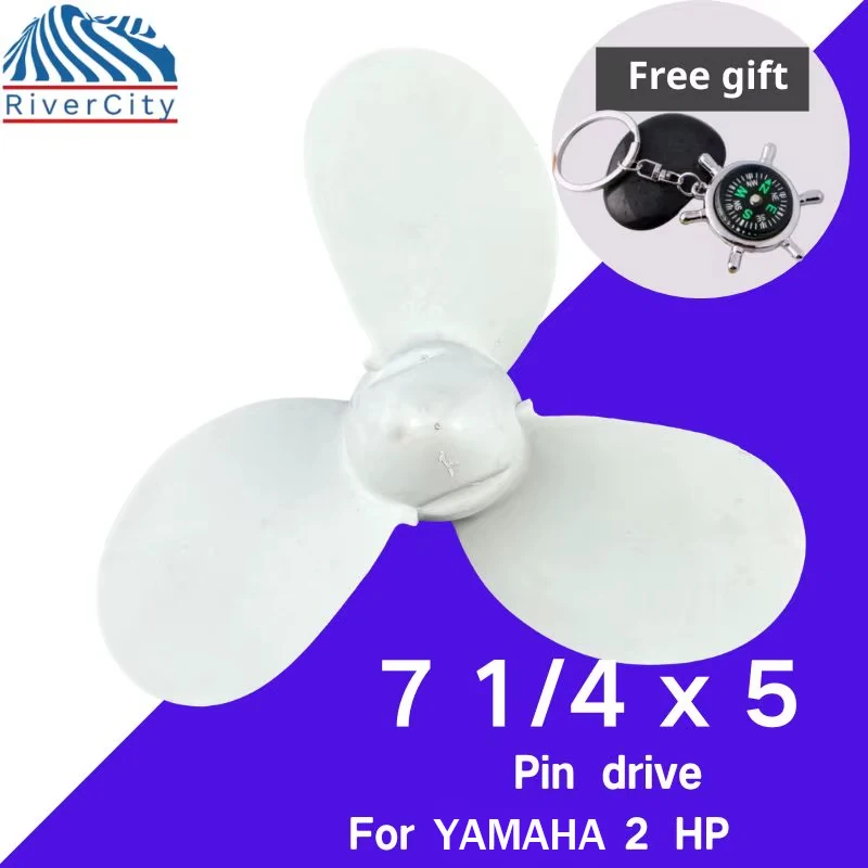 

For Yamaha 2 4 5 f4 f5 f6 Outboard Propeller 7 1/4x5 Boat Motor Aluminum Alloy Screw Ship Marine Engine 3 Blade Pin drive