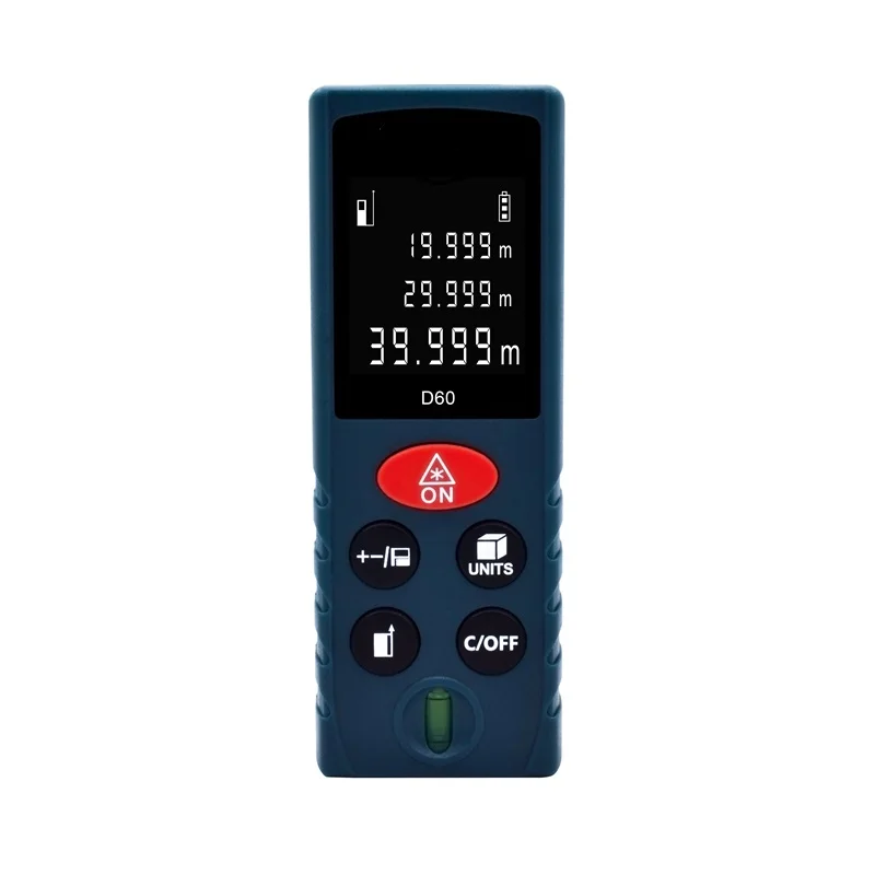 Heipoe 60m 80m 100m Digital Laser Distance Meter Measuring Area, Volume, Pythagorean theorem Laser Rangefinder With LCD