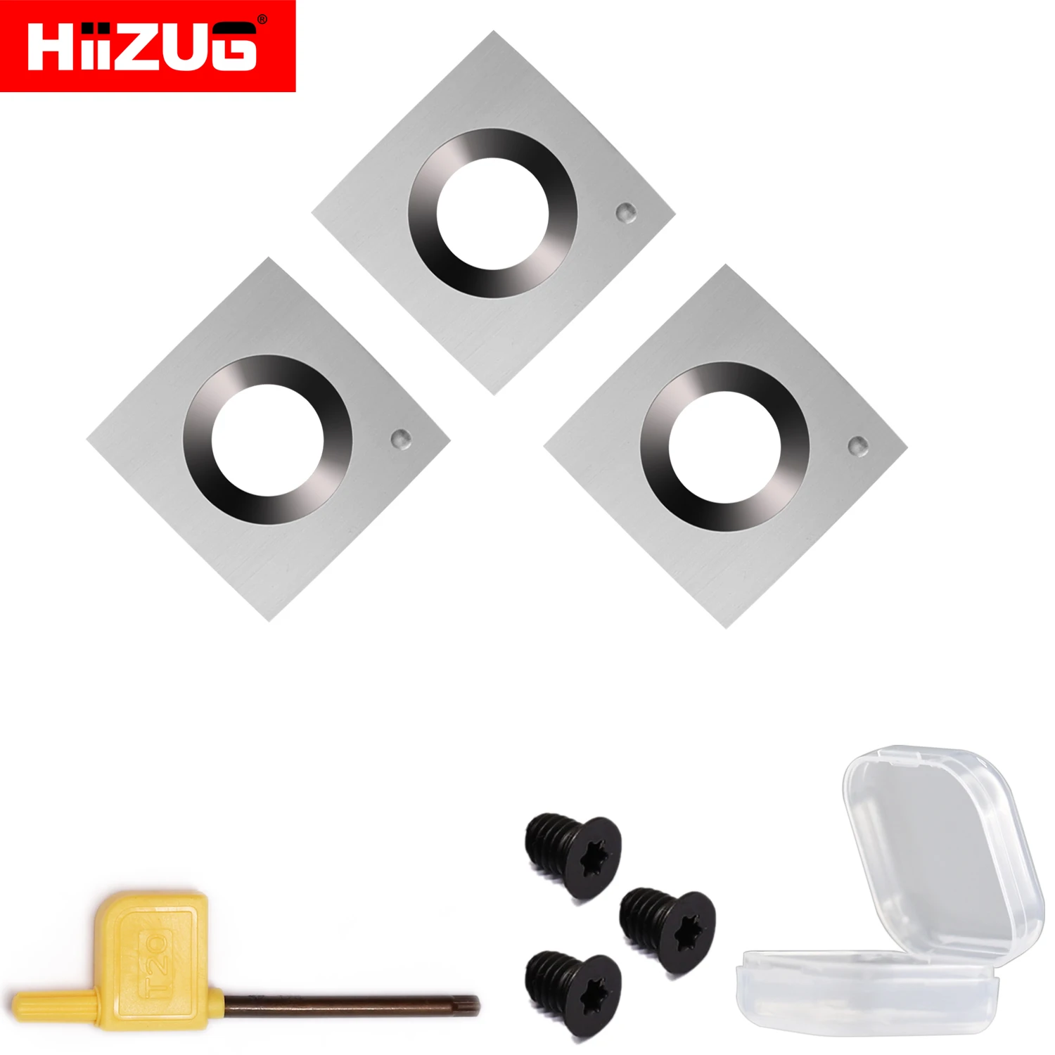 Inserções de Carboneto Raio R150 Faca de Carboneto Indexável para Carpintaria Espessura Espiral Helicoidal Plaina Cutterhead Peças 15 mm