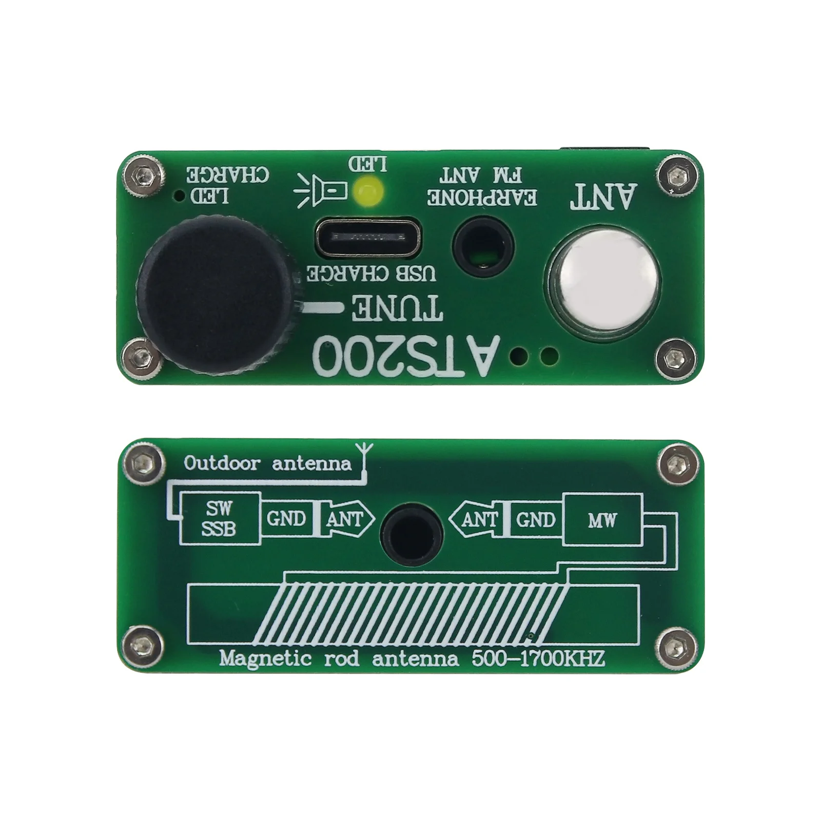 ATS200 Full Band เครื่องรับวิทยุแบบพกพาวิทยุ SSB LSB FM AM พร้อมหน้าจอ TFT ขนาด 2.4 นิ้ว