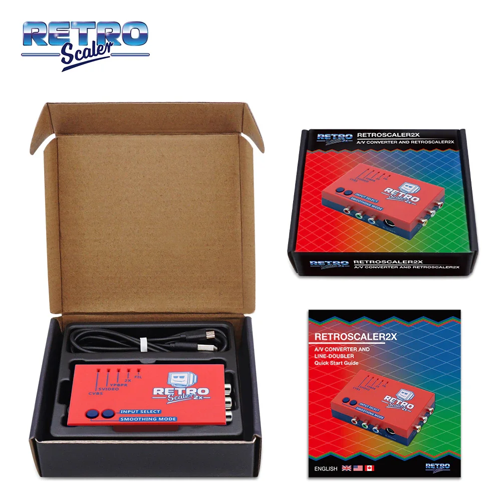 RetroScaler2x A/V to HDMI® Converter and Line-doubler For Retro