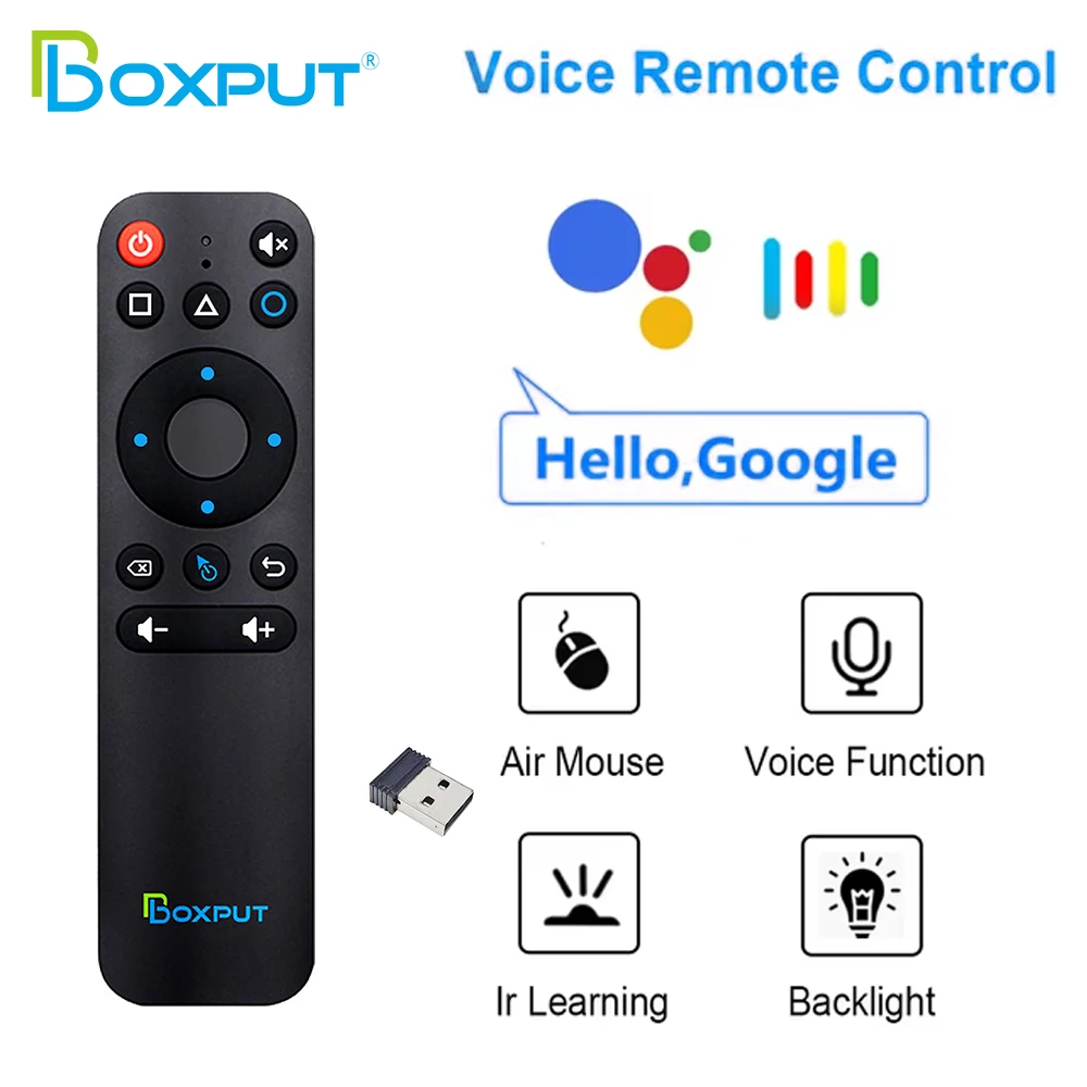 

BOXPUT BPR1 BPR1S Plus BT 5.0 Wireless Air Mouse IR Learning 2.4G With Gyroscope Voice BT Remote Control For Smart Android Tvbox