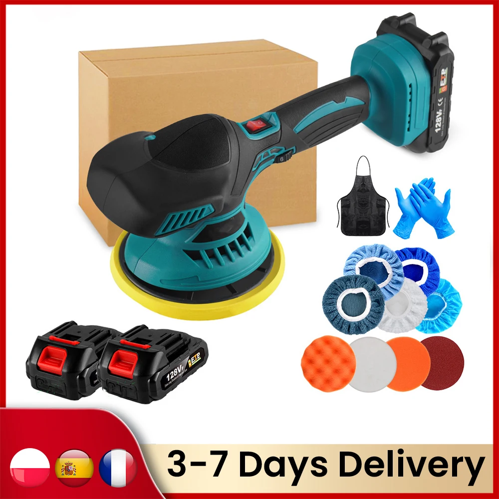 Cordless Car Polisher 6 Speed Electric self-Polishing water Metal wating Wood Sanding must remove Tool For Makita 18v Battery