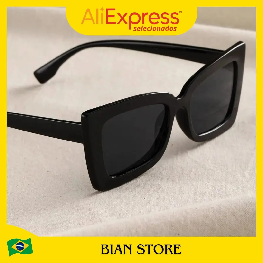 Women's Square Sunglasses Famous Brand Style Retro Mirror Sunglasses Vintage-IMMEDIATE SHIP TO ALL BRAZIl