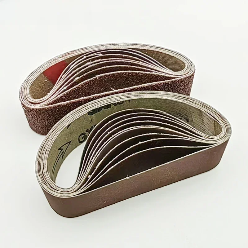 10 sztuk taśm szlifierskich 30 x 330 mm Taśma ścierna 30 * 330 mm Taśma szlifierska 1,2" x 13". Taśma szlifierska 330 x 30 mm do ostrzenia frezów — zdjęcie 2