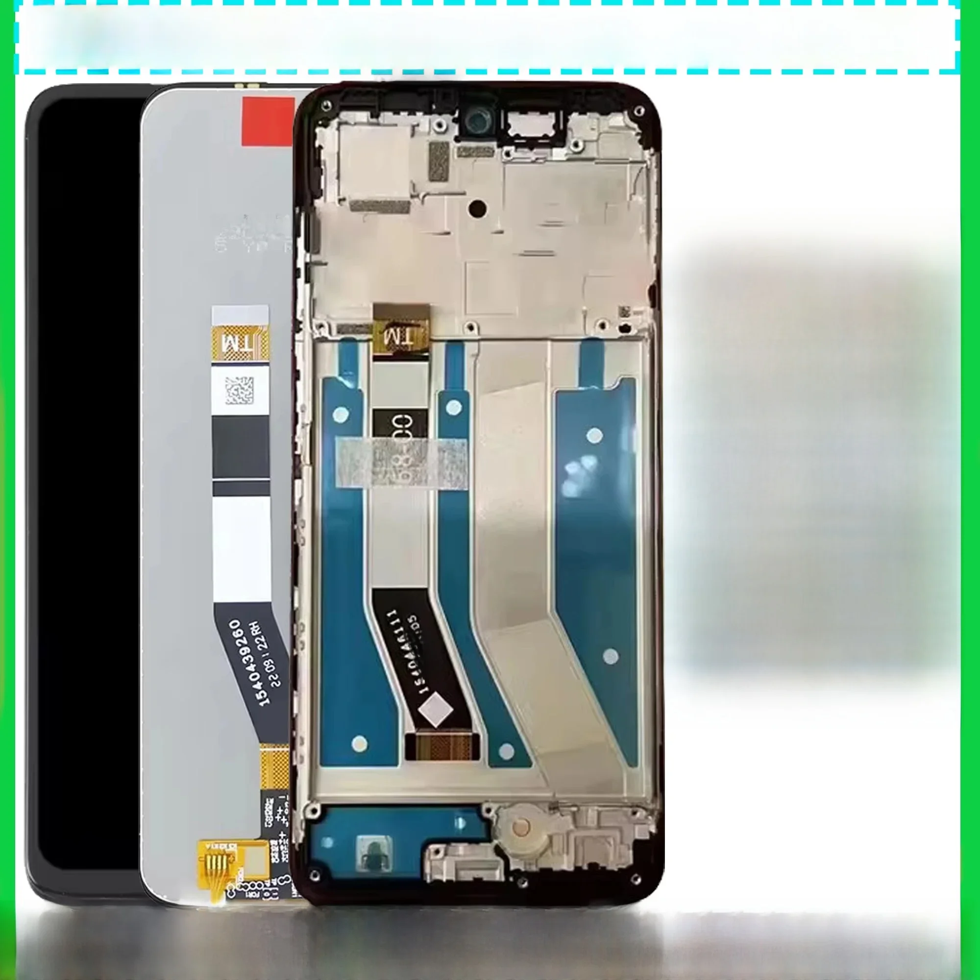 6.5 "Pantalla dla Motorola Moto G73 5G wyświetlacz LCD ekran dotykowy Digitizer zgromadzenie pełne z wymianą ramki części naprawcze — zdjęcie produktu 7