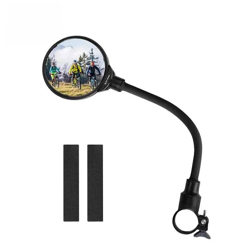 AliExpress West Biking WEST BIKING 1/2PCS Universal Bicycle Rearview Mirror Adjustable Rotate Wide-Angle Cycling Handlebar Rear View Bike Accessories